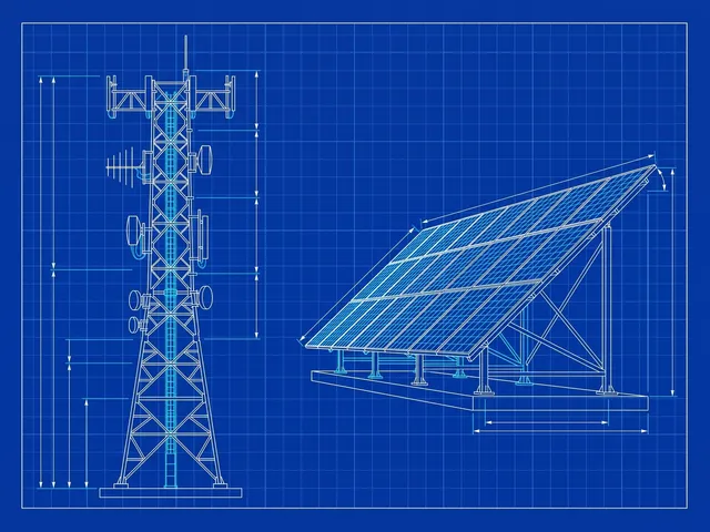 Schéma technique — Pylônes télécoms et installations solaires